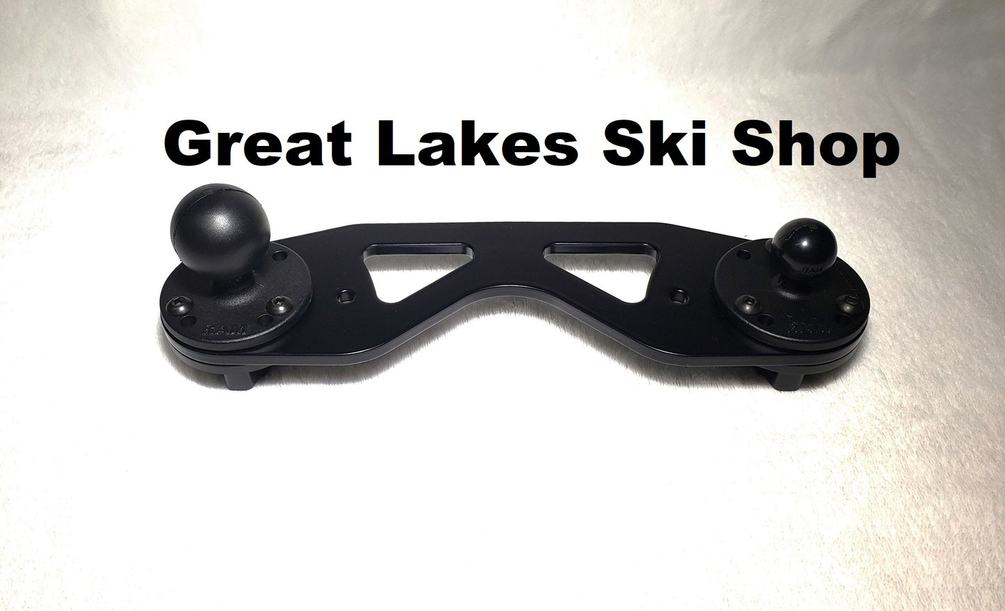 2021-2026 Yamaha GP Waverunner GPS crossbar bracket w/ "C" 1-1/2 inch and "B" 1 inch RAM ball bases w/ 304 black stainless screws
