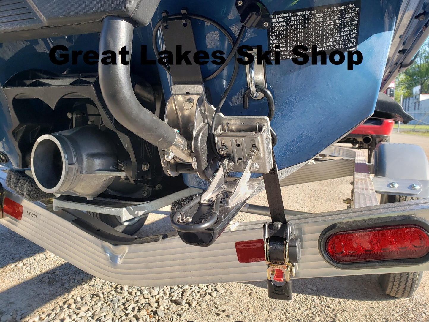 2012-2026 Yamaha FX Transducer Boarding Step Mount w/ 316 Stainless Screws w/ Plain Matte Aluminum Finish w/ Zip-tie Spacer PLEASE READ FOR PURCHASE INFO