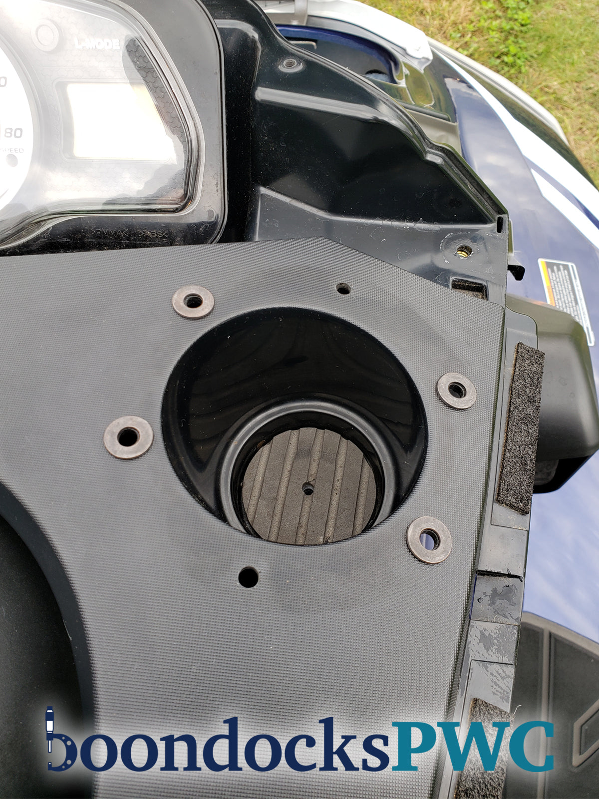 2008-2018 FX Cup Holder Mount Kit w/ 1-1/2" RAM Ball Base w/ Bright 316 Stainless Screws