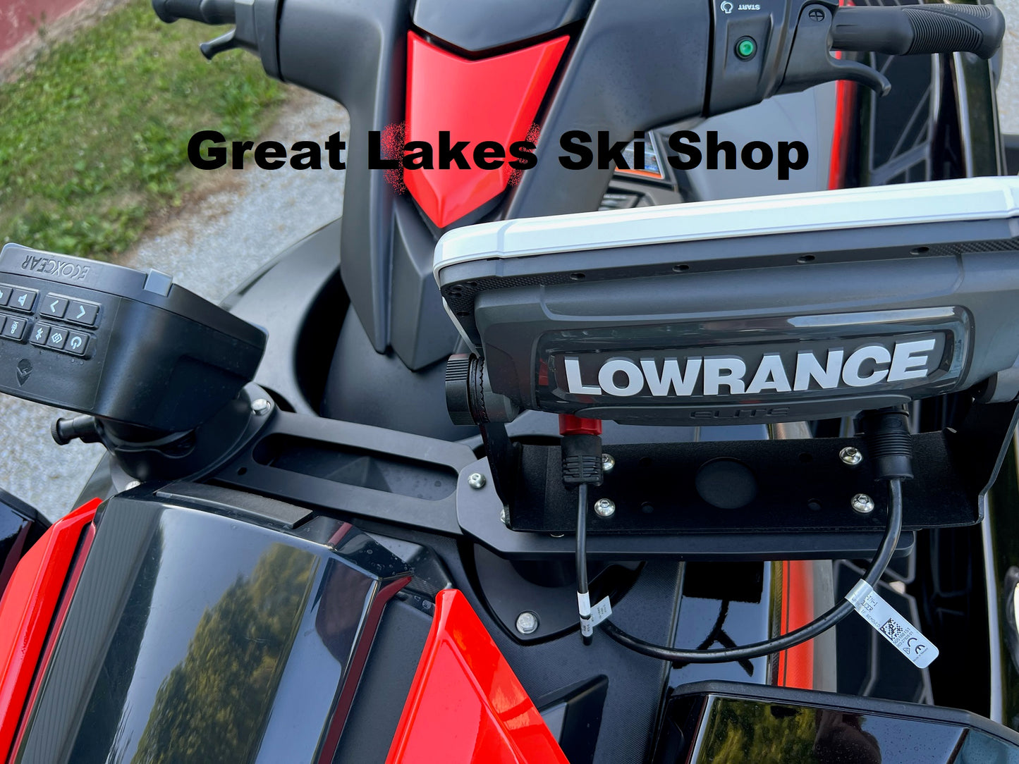 2019-2021 Yamaha FX Waverunner GPS Crossbar Bracket w/ Left Sided GPS Mounting Arm w/ 316 Stainless Screws w/ Right Sided Bottle Holder