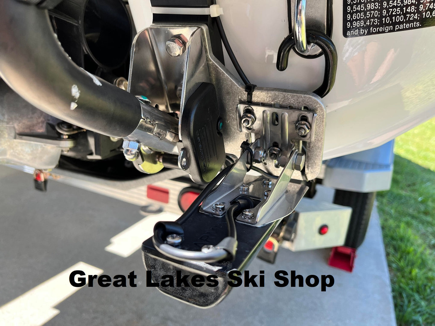 2012-2026 Yamaha FX Transducer Boarding Step Mount w/ Stainless Screws w/ Plain Matte Aluminum Finish w/ Standard Spacers       PLEASE READ FOR PURCHASE INFO