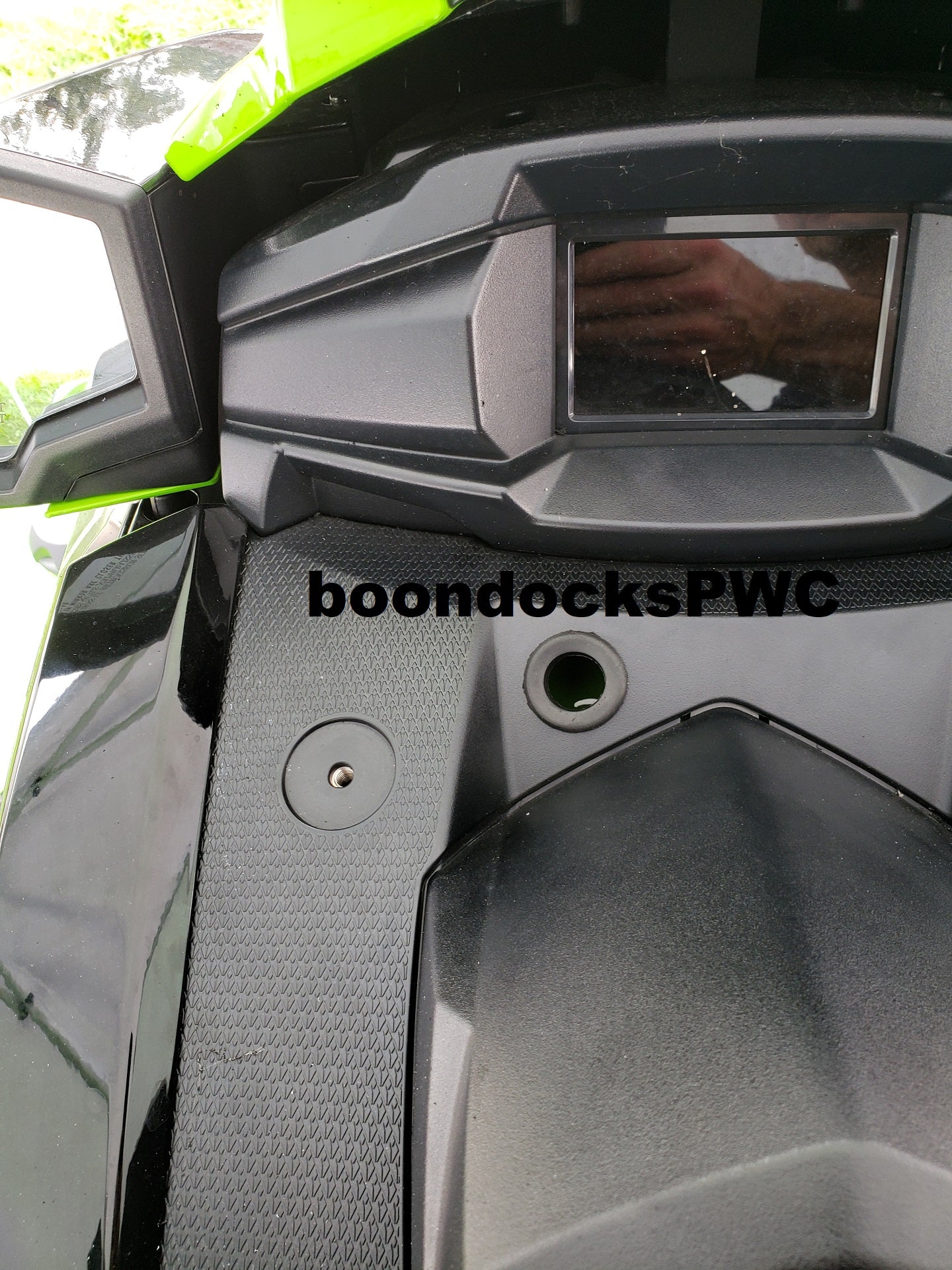 2021-2026 Yamaha VX Waverunner GPS crossbar bracket w/ 1-1/2" + secondary 1" RAM ball bases w/ 316 stainless screws / plain finished aluminum crossbar